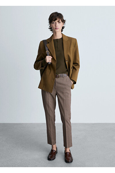 MANGO Koyu Kizil Kadın Pantolon 87090615