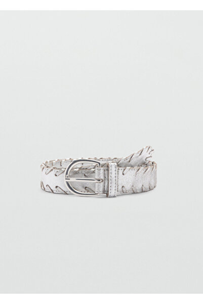 MANGO Silver Girl's Belt 77032933