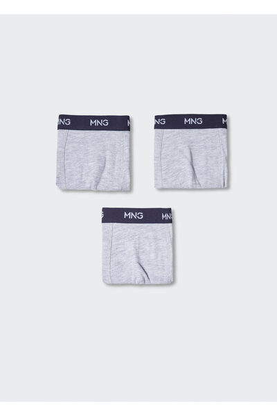 MANGO Kids Metallgraue Jungen-Boxershorts47075844