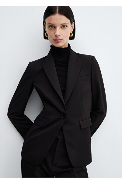 MANGO Woman Siyah Kadın  Blazer Ceket 67959404
