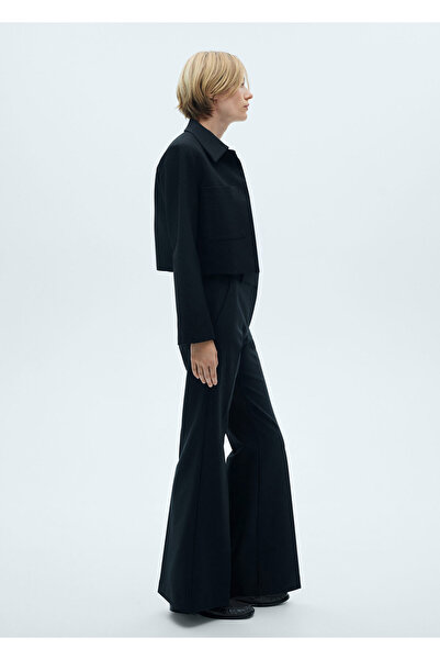 MANGO Siyah Kadın Pantolon 77036756