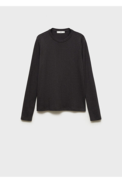 MANGO Σκούρο Γκρι Γυναικείο T-Shirt 87000441