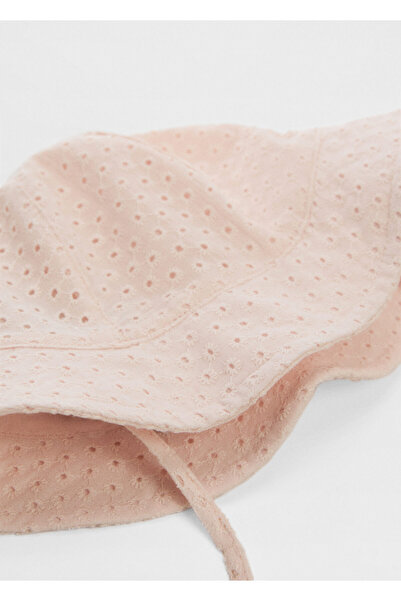 MANGO Soluk Pembe Kız Bebek Şapka 67045995-83