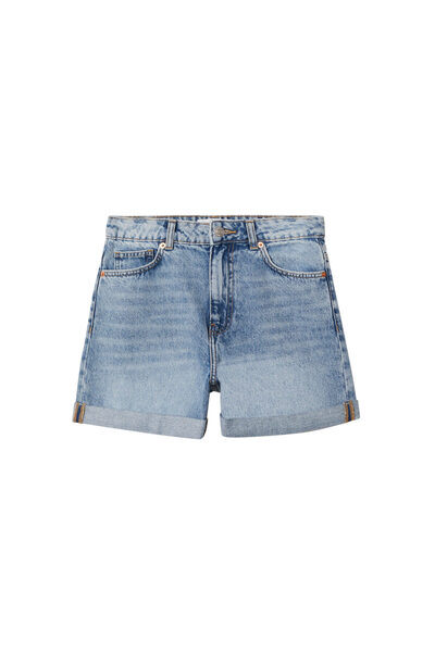 MANGO Orta Denim Rengi Kadın Şort & Bermuda 37000065