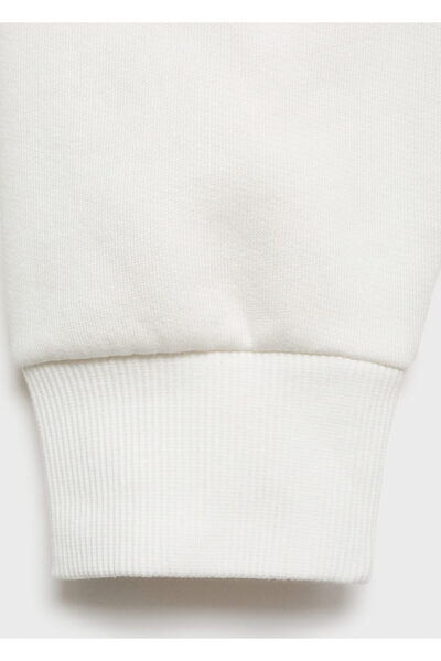 MANGO Kırık Beyaz Kız Çocuk Sweatshirt 77016739