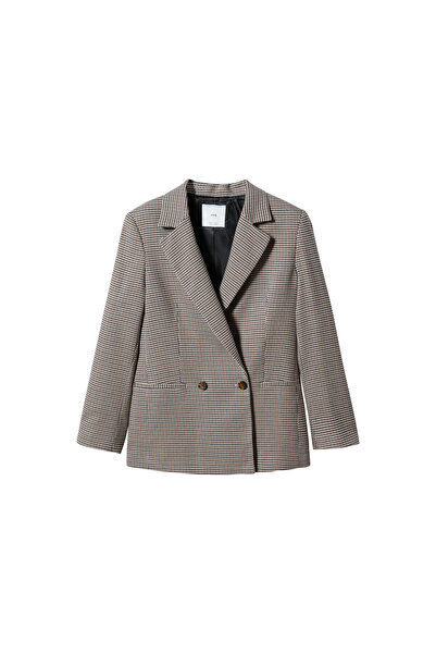 MANGO Woman Καφέ γυναικείο σακάκι blazer47071279