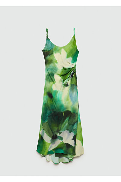 MANGO Yeşil Kadın Elbise 77024071