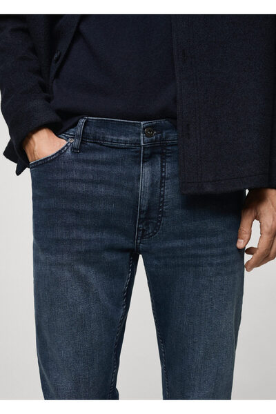 MANGO BlueBlack Erkek Jeans 77030620