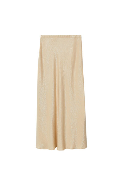 MANGO Woman Bej Kadın Etek 37081297