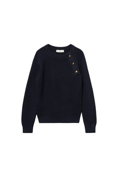 MANGO Lacivert Kız Çocuk Kazak 77074036