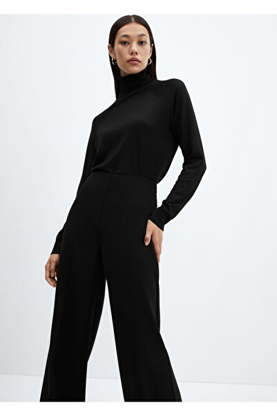 MANGO Siyah Kadın Pantolon 57040322