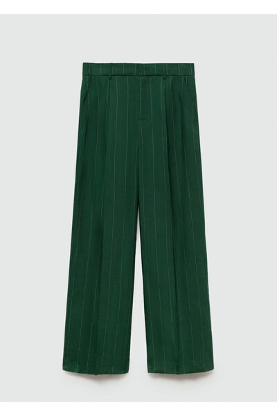MANGO Yeşil Kadın Pantolon 77024766