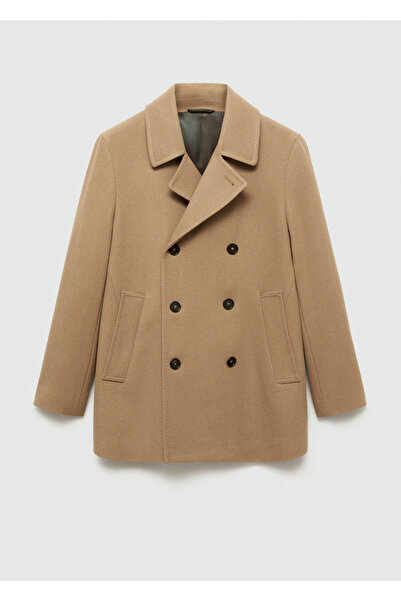 MANGO Woman Мъжко палто Dark Camel 77035966