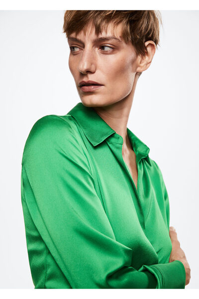 MANGO Woman Yeşil Kadın Elbise  37043854