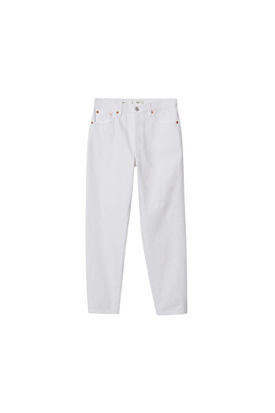 MANGO Woman Pantaloni albi de damă27095778