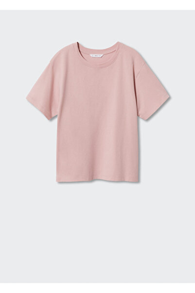 MANGO Kids Pastellrosa T-Shirt für Mädchen