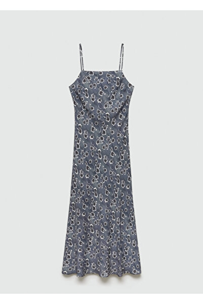 MANGO Asfalt Rengi Kız Çocuk Elbise 77064045