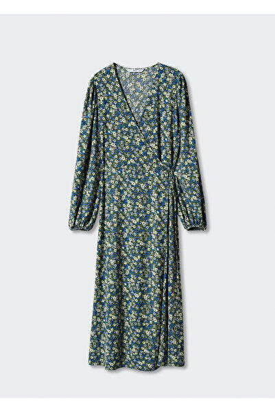 MANGO Woman Mavi Kadın Elbise  47075837