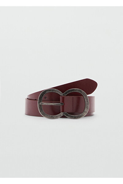 MANGO Bordeaux Girl's Belt 77085972