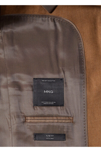 MANGO Man Kahverengi Erkek Blazer Ceket 47005607