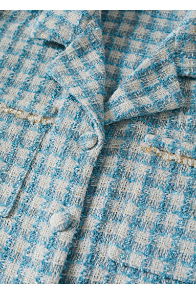 MANGO Woman Mavi Kadın Gömlek 37077726