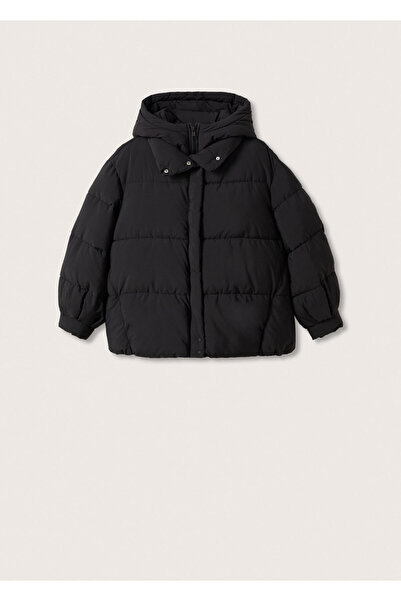 MANGO Woman Siyah Kadın Mont 17047730