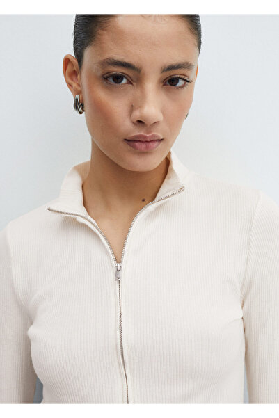 MANGO Natürel Kadın Hırka 67046030