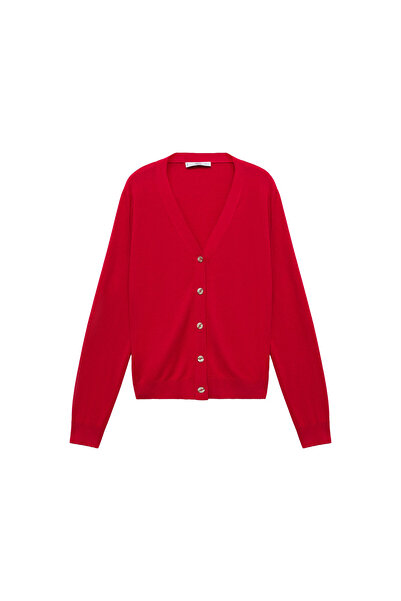 MANGO Kırmızı Kadın Hırka 87074078