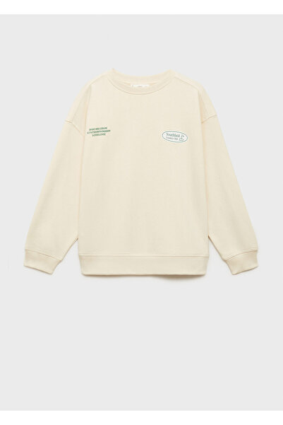 MANGO Erkek Çocuk Natürel Sweatshirt