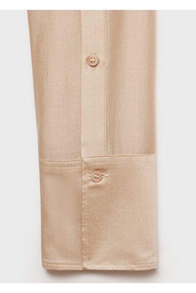MANGO BEIGE Kadın Gömlek 77077680