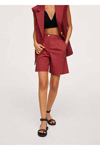 MANGO Woman Kirmizi Kadın Yetişkin Şort & Bermuda 17092024