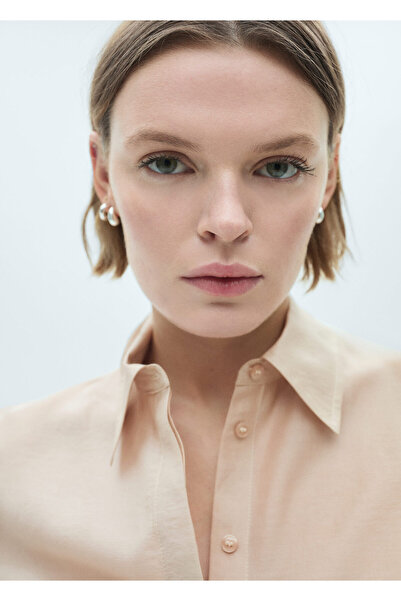 MANGO BEIGE Kadın Gömlek 77077680