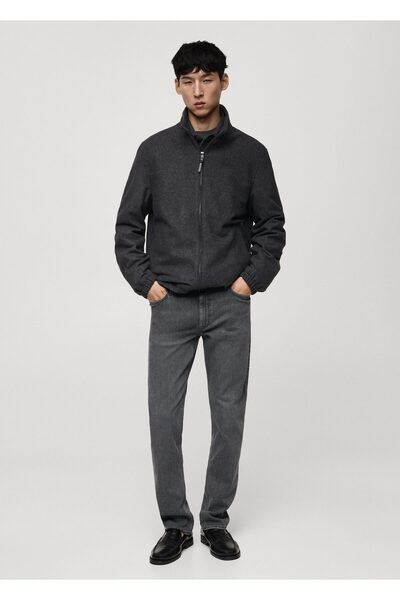 MANGO Kömür Rengi Erkek Ceket 77905967