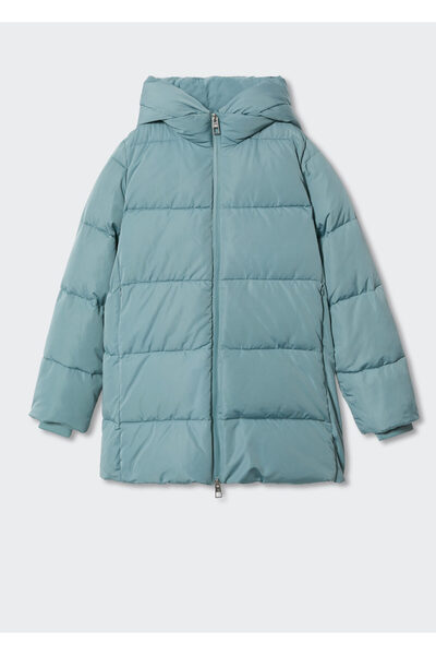 MANGO Woman Mavi Kadın Mont 37077623