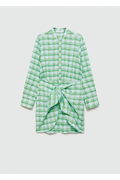 MANGO Yeşil Kadın Elbise 77082922