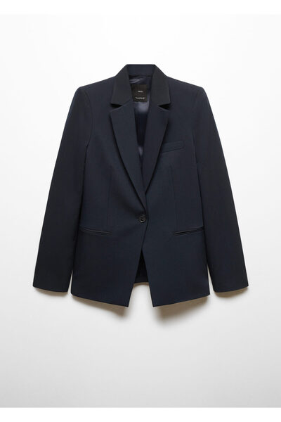 MANGO Parlak Mavi Kadın Blazer Ceket 57040365