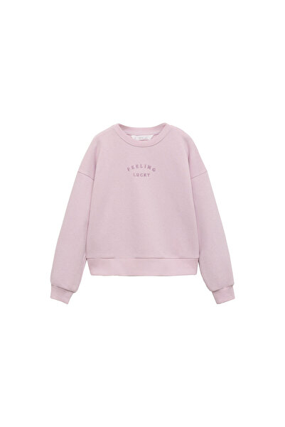 MANGO Leylak Kız Çocuk Sweatshirt 77075673