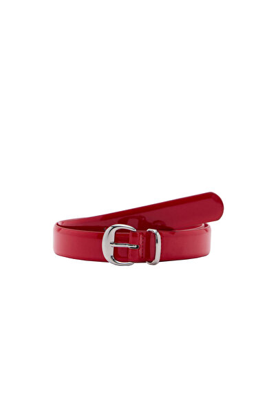 MANGO Roter Damengürtel 77970567