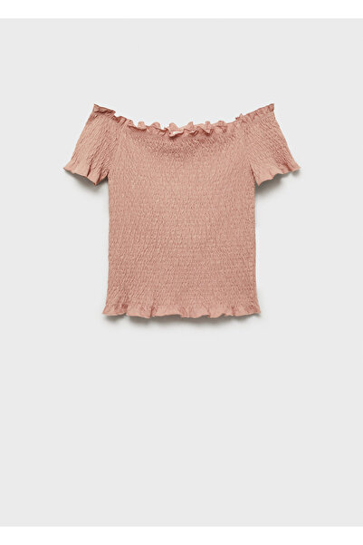 MANGO Braunrosa Mädchen-Bustier 87043274