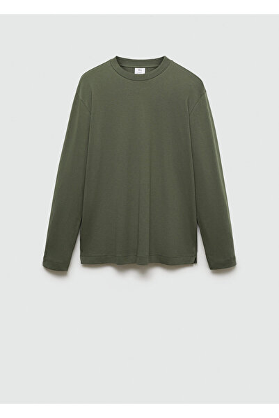 MANGO Ανδρικό T-Shirt Moss Green 77097111