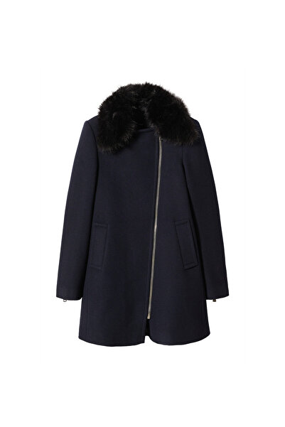 MANGO Woman Lacivert Kadın Palto  47010442