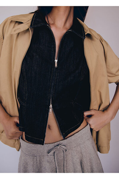 MANGO Açık Gri Kadın Etek 77096348