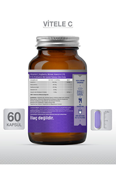 goodday Vitele C 60 Kapsül Bitkisel Besin Desteği