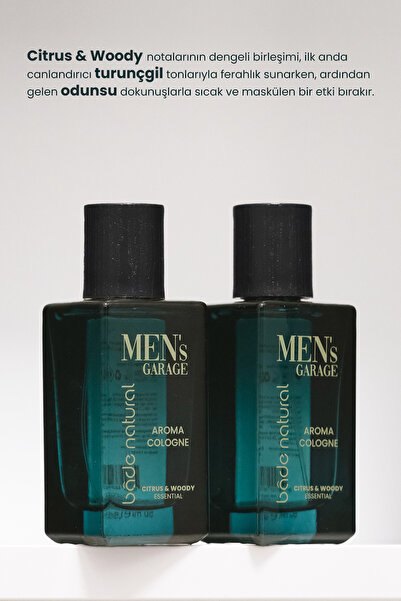 Bade Natural Men's Garage Aroma Kolonya Ferahlatıcı ve Tazeleyici 50 ml