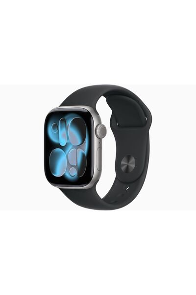 Apple Watch Series 11 GPS, 46 mm Uzay Grisi Alüminyum Kasa ve Siyah Spor Kordon - S/M