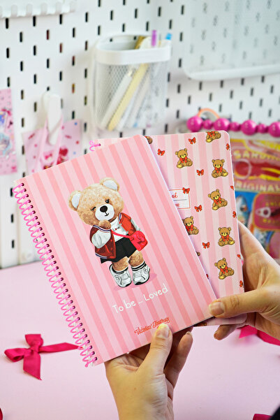 Victoria's Journals A5 Spiralli Okul Defteri 2’li Set – Çizgili, Soft Touch Kapak