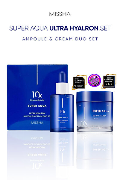 Missha 10 Farklı Hyalüronik Asit İçeren Bakım Seti Super Aqua Ultra Hyalron A...