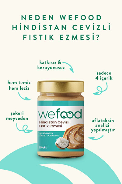 Wefood Hindistan Cevizli Fıstık Ezmesi 300 gr
