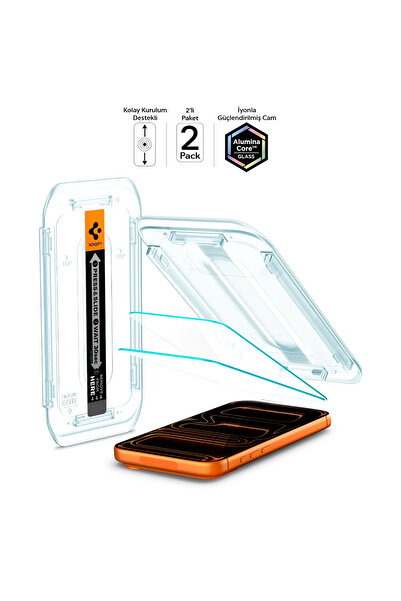 Spigen آيفون 16 برو ماكس - واقي شاشة الكاميرا، سهل التركيب، سليم HD AGL07907