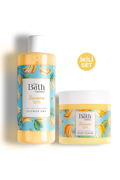THE BATH FACTORY Muzlu Vücut Peelingi + Muzlu Duş Jeli